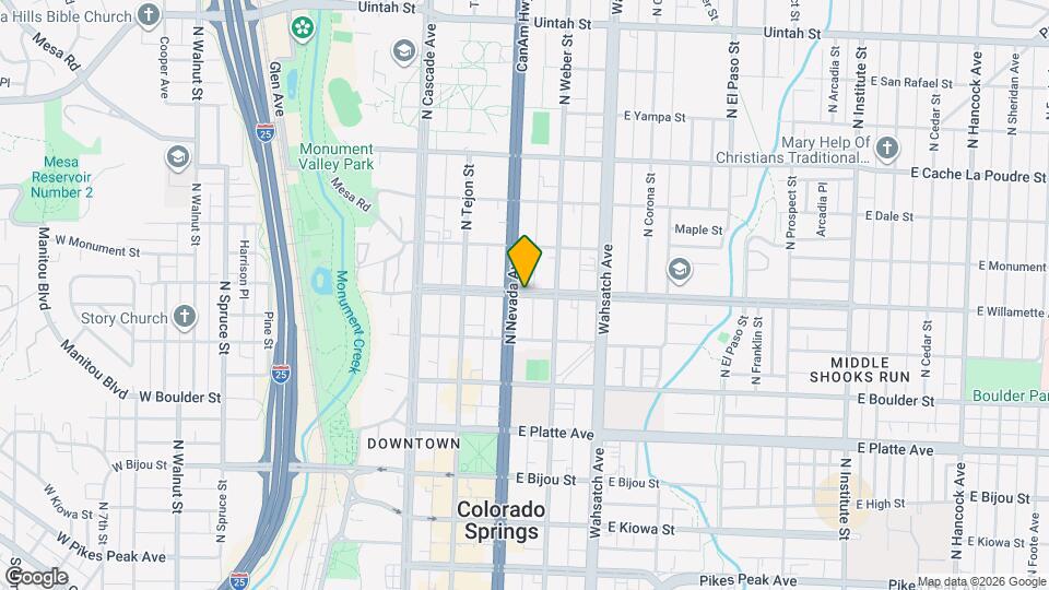 209 E Willamette Ave Mapa y Detalles de la Ubicación