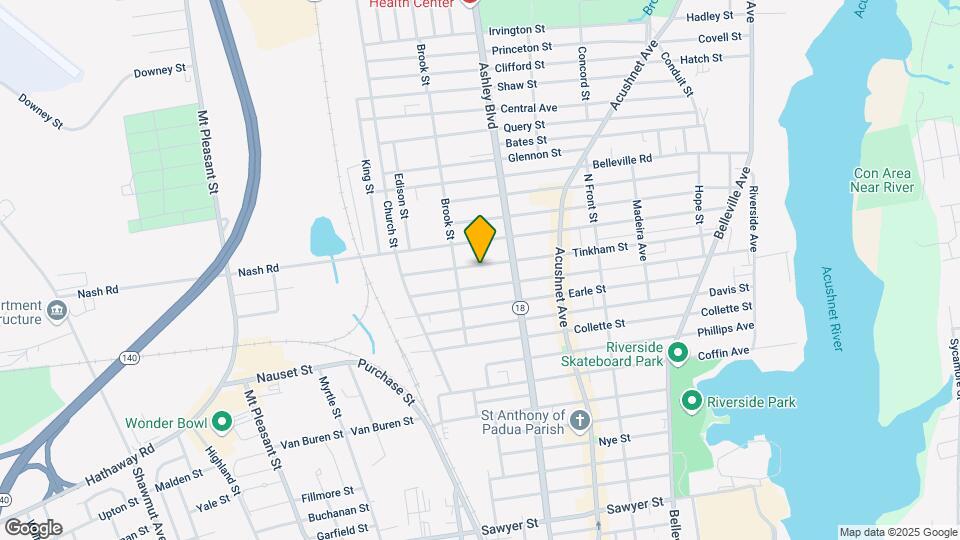268 Tinkham St Mapa y Detalles de la Ubicación