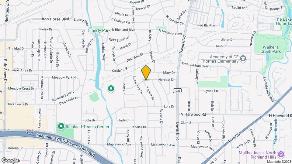 5428 Topper Drive Map and Location Details