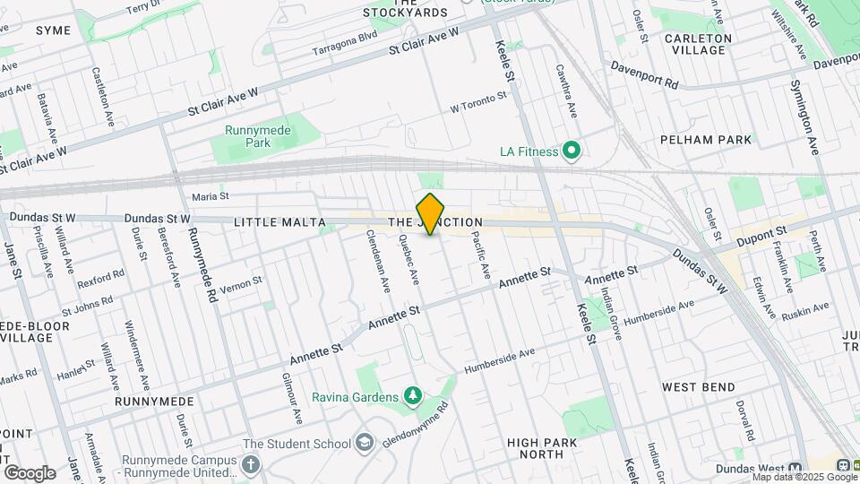 328 High Park Ave Map and Location Details