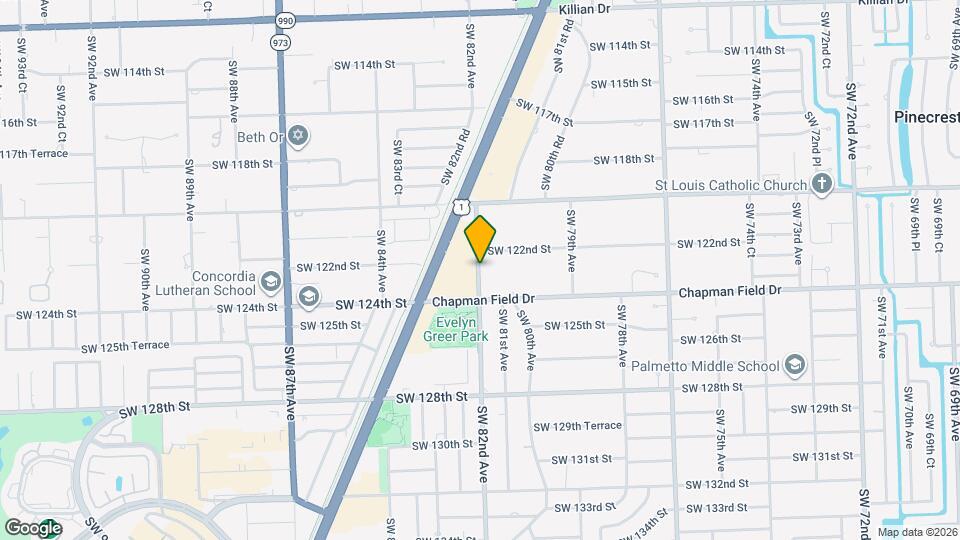 12253 SW 82nd Ave Map and Location Details