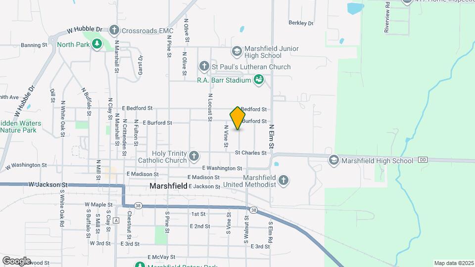 308 N Sunshine St Map and Location Details