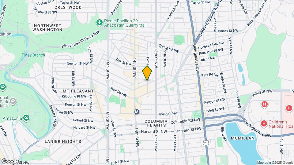 3400 Holmead Pl NW Map and Location Details