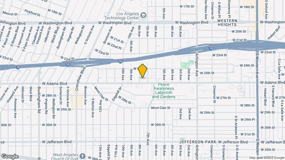 3717 W Adams Blvd Map and Location Details