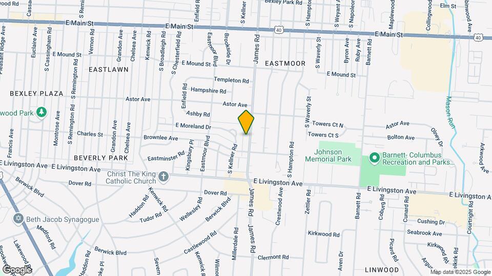 1047 S James Rd Map and Location Details