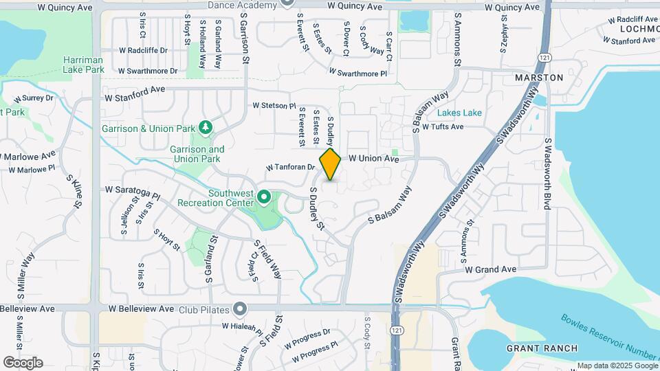 4750 S Dudley St Map and Location Details