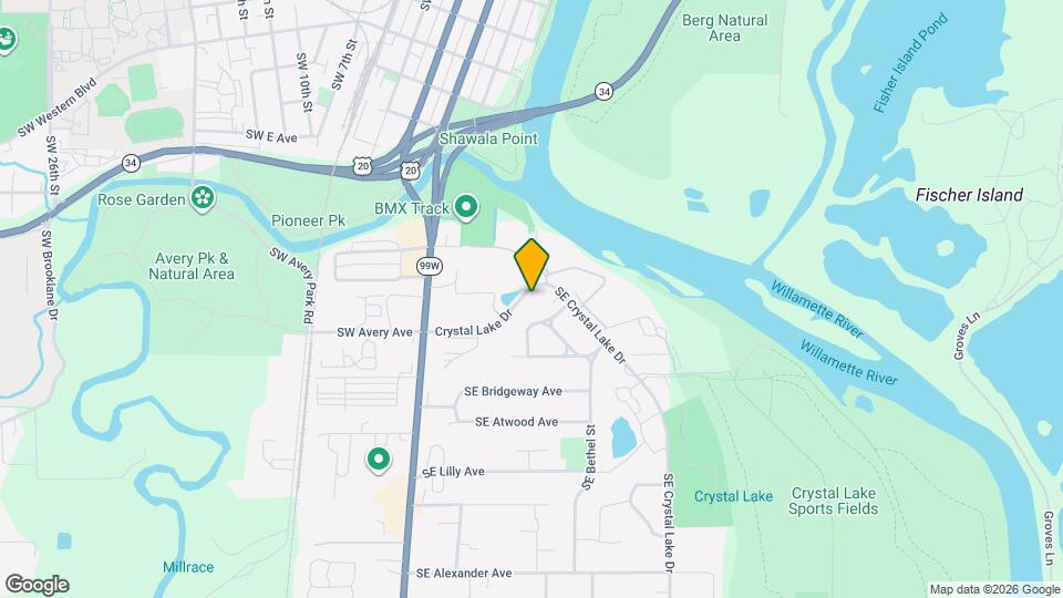 640 SE Crystal Lake Dr Map and Location Details