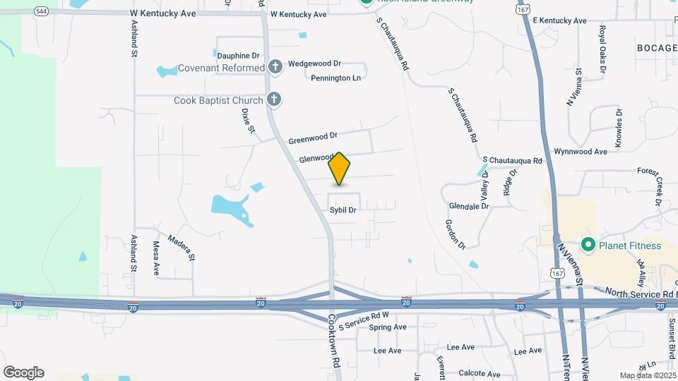 1040 Sanders Ln Map and Location Details