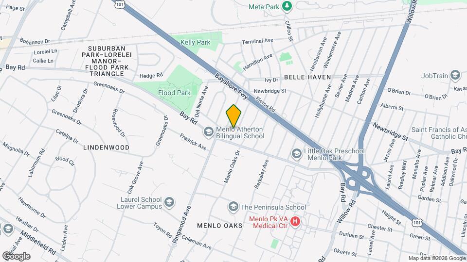 1025 Oakland Ave Map and Location Details