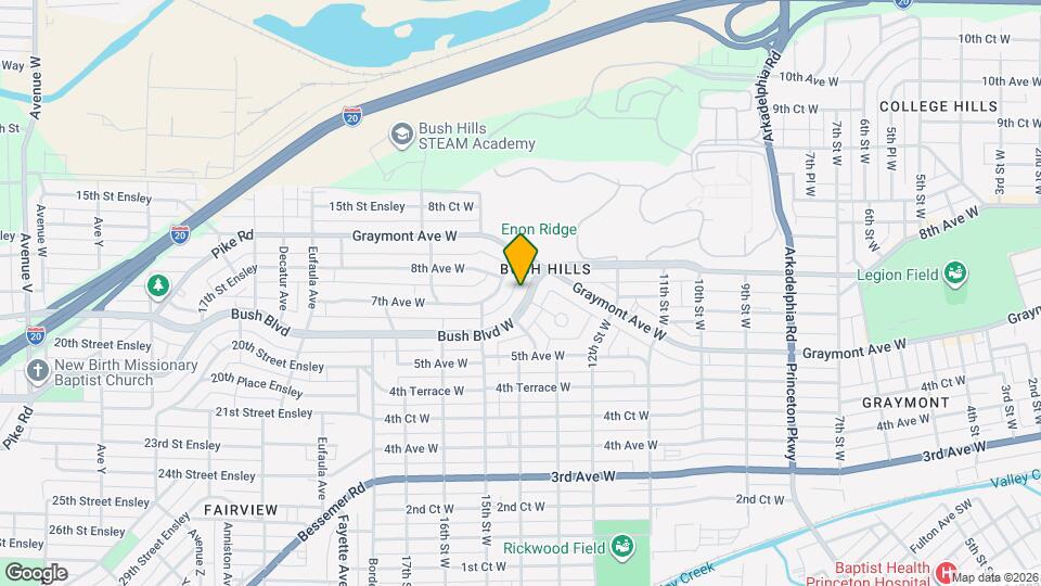 1330 Bush Blvd W Map and Location Details