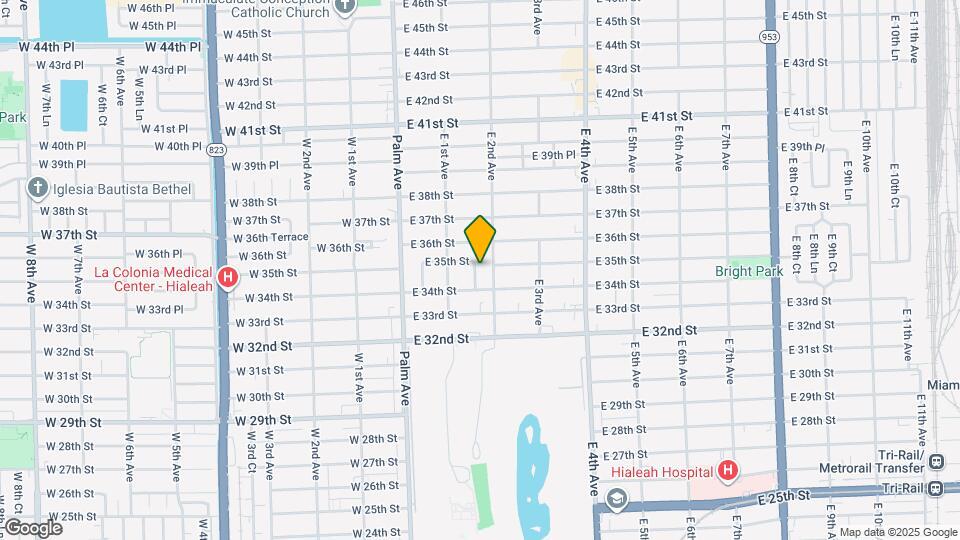 3455 E 1st Ct Map and Location Details