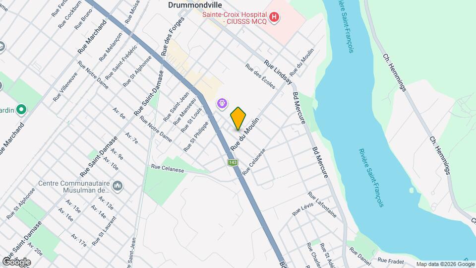 2361 Demers Rue Map and Location Details