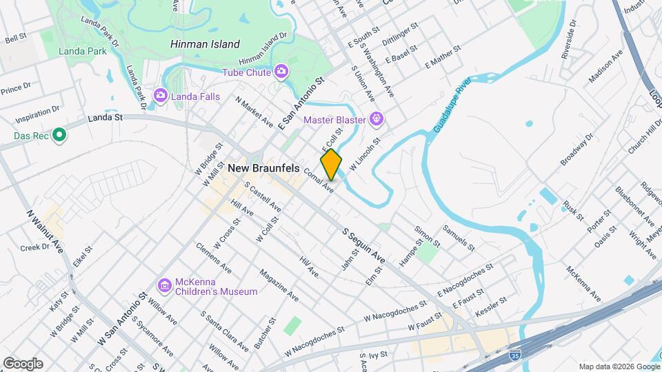 385 Comal Ave Map and Location Details