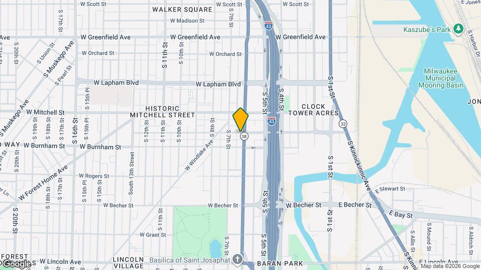 1803 S 6th St Map and Location Details