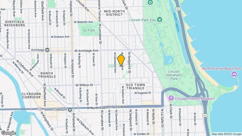 1846 N Hudson Ave, Unit 1846 Hudson Map and Location Details
