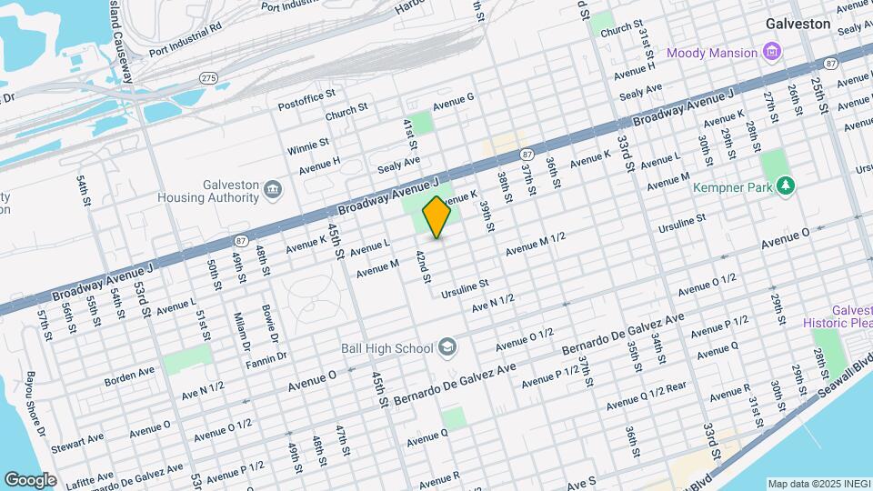 4106 Avenue M Mapa y Detalles de la Ubicación