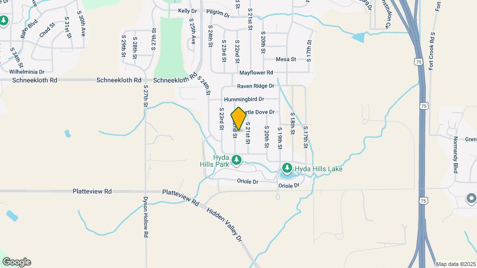 14905 S 22nd St Map and Location Details
