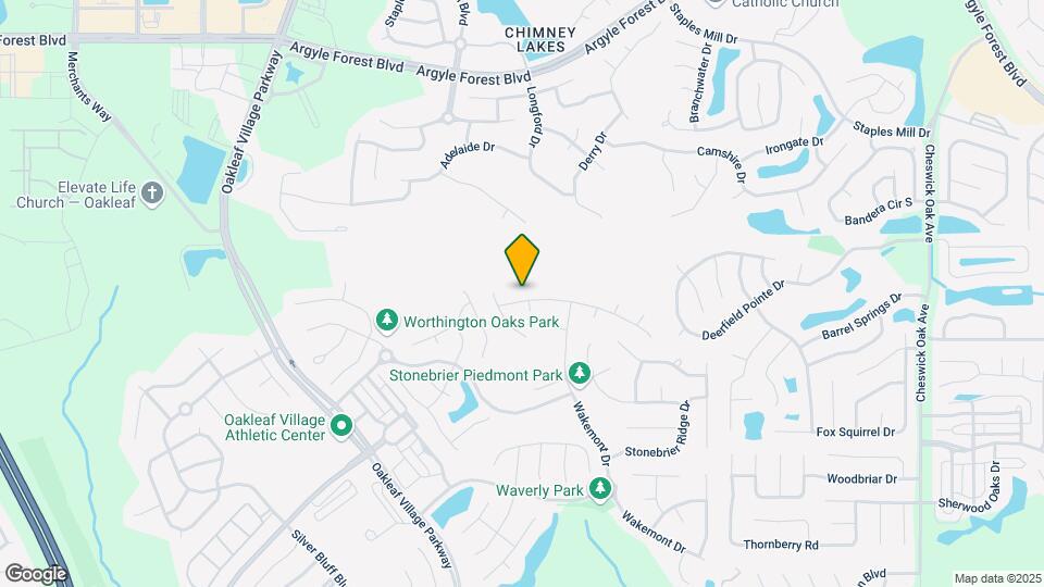 3022 Piedmont Manor Dr Map and Location Details