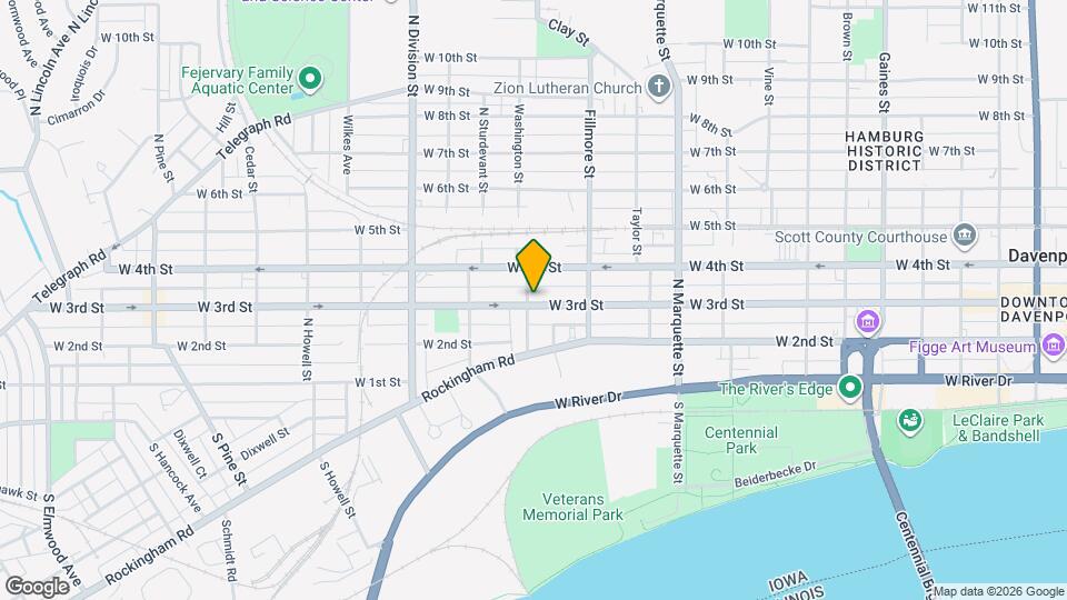 1458 W 3rd St Mapa y Detalles de la Ubicación