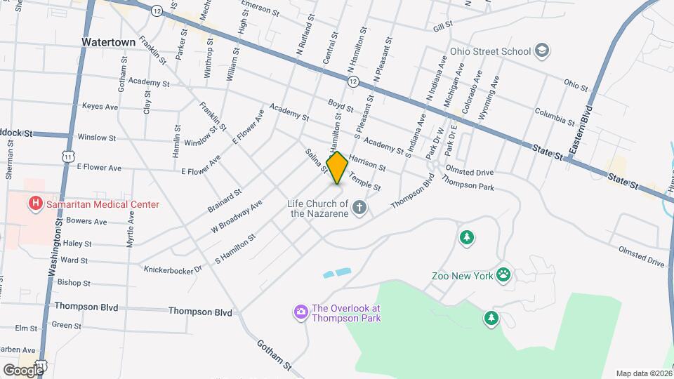 1108 Salina St Map and Location Details