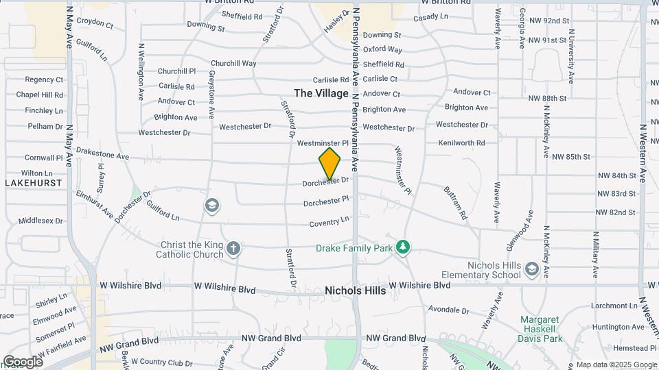 1710 Dorchester Dr Map and Location Details