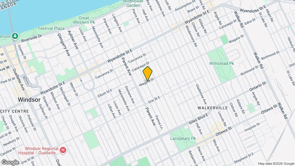 1009 Niagara St Map and Location Details