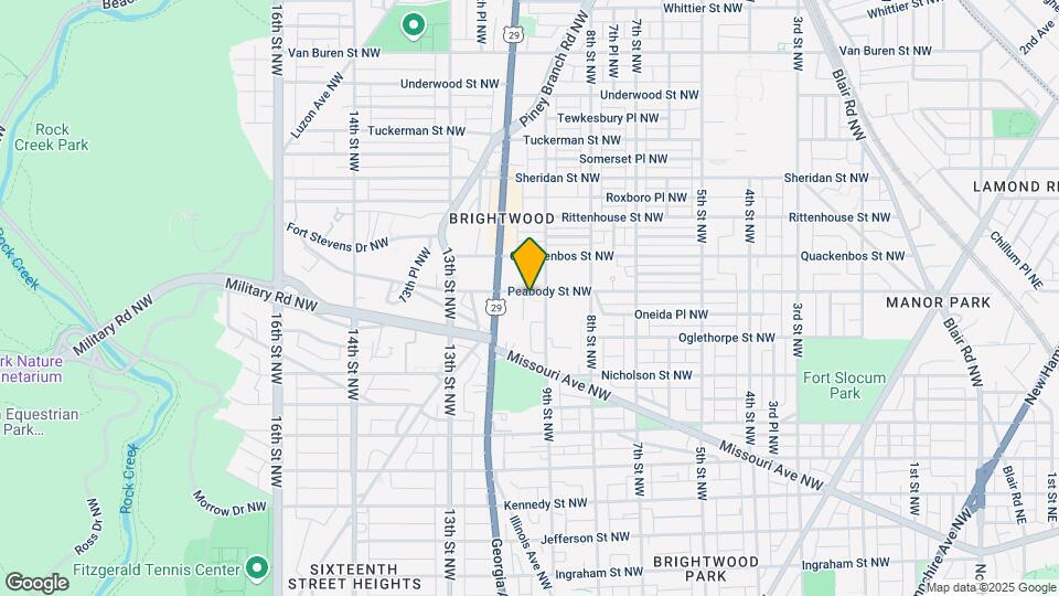 920 Peabody St NW Map and Location Details