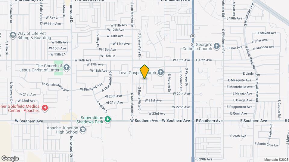 1866 S Monterey Dr, Unit 101 Map and Location Details