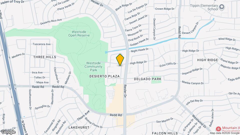 1121 Desierto Seco Dr Map and Location Details