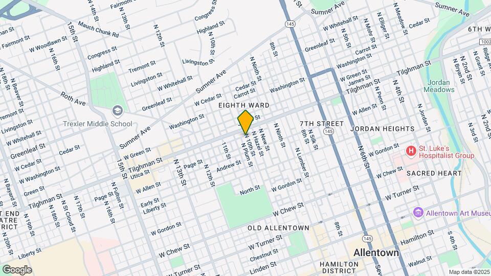 644 N 10th St Map and Location Details