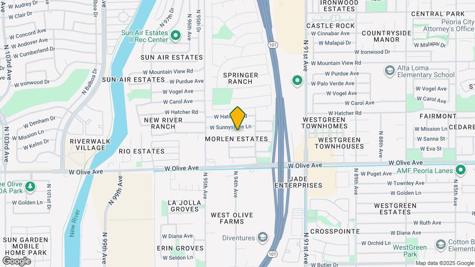 9342 W Mission Ln Map and Location Details