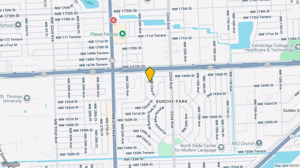 16450 NW 23rd Ct Map and Location Details