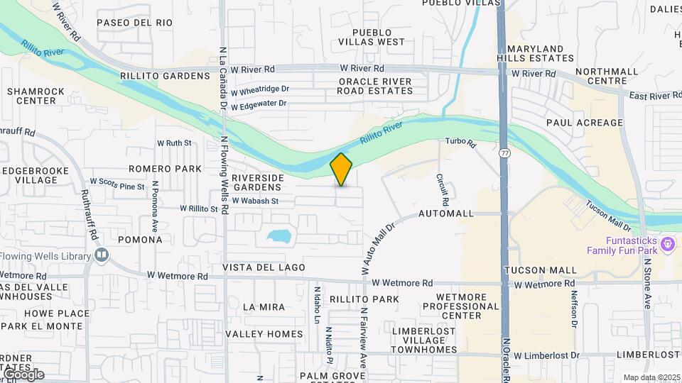 4621 N Fairview Ave Mapa y Detalles de la Ubicación