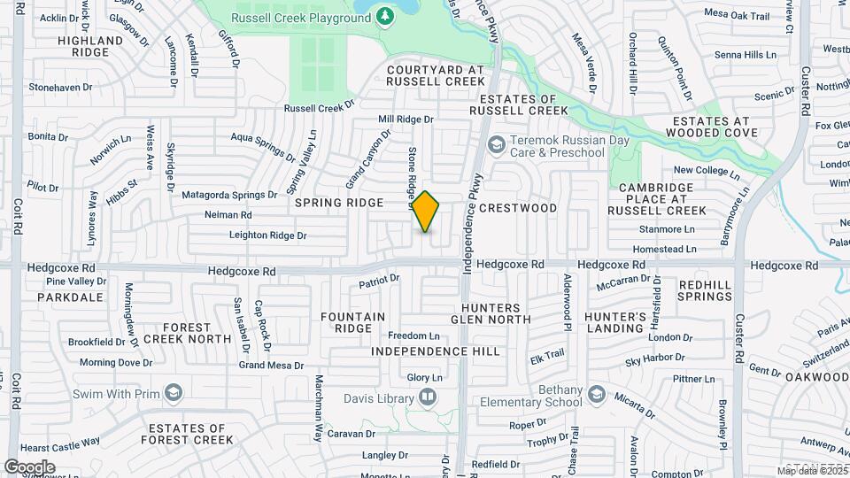 8013 Springmoss Dr Map and Location Details