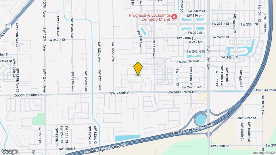 11817 SW 246 Terrace Map and Location Details