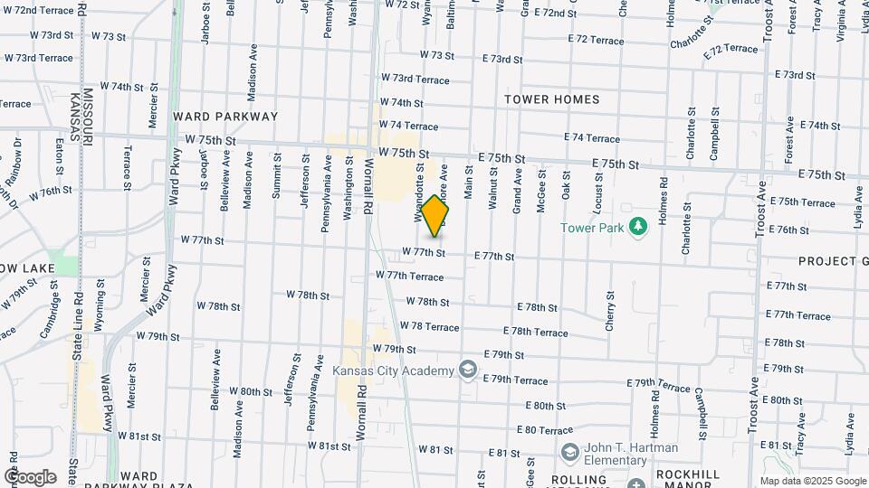 7644 Baltimore Ave Map and Location Details
