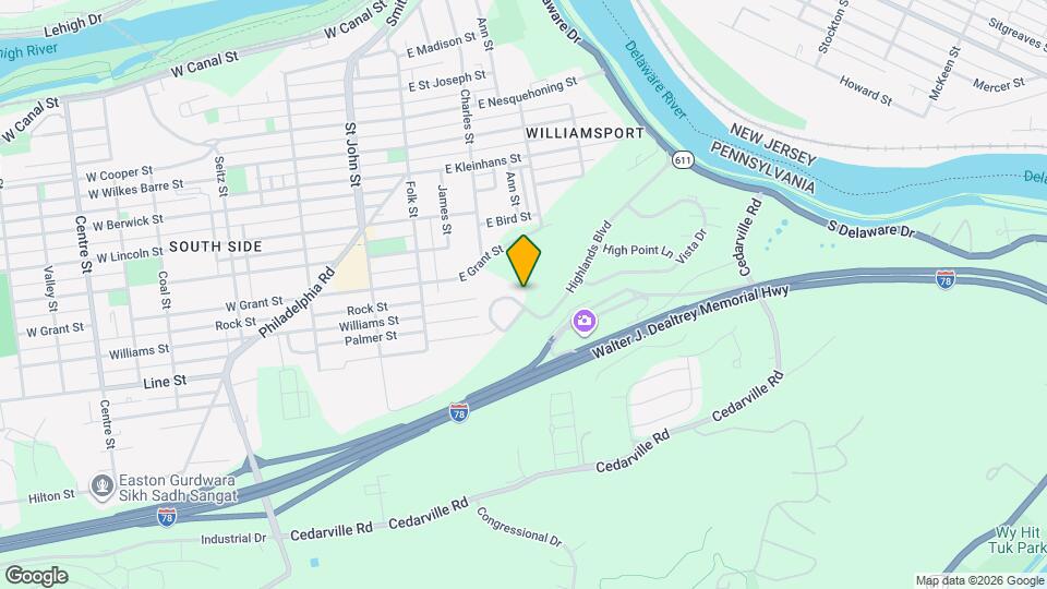 101 Highlands Blvd Map and Location Details