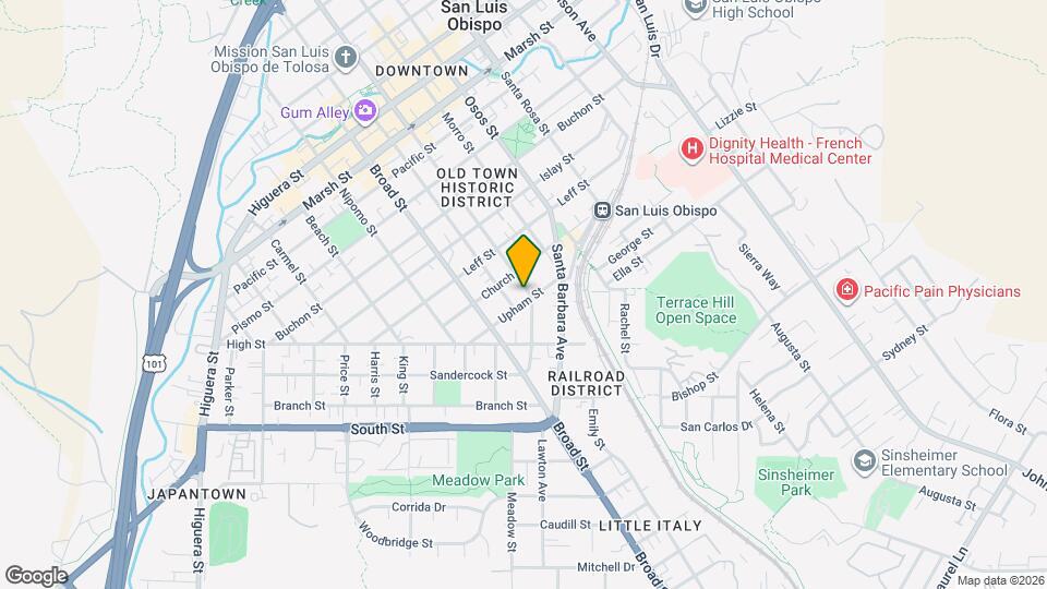 1837 Chorro St Map and Location Details