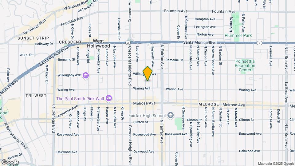 816 N Edinburgh Ave Map and Location Details