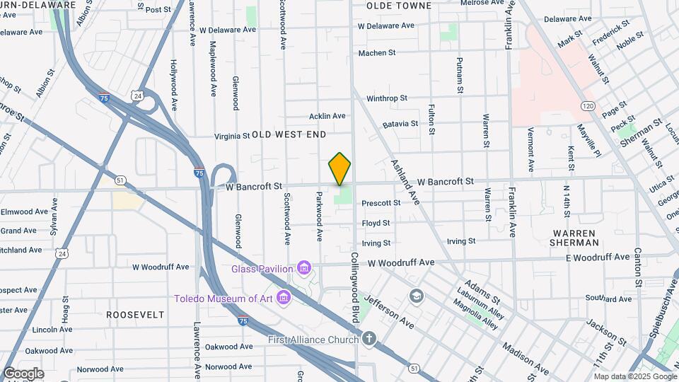519 W Bancroft St Map and Location Details