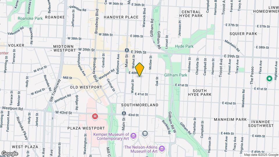 4012-4014 Warwick Blvd Mapa y Detalles de la Ubicación