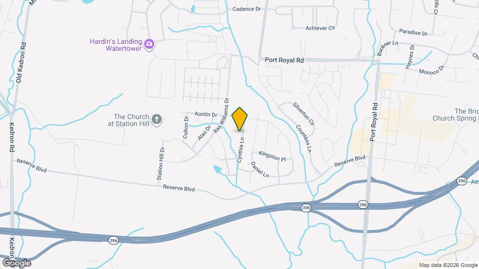 1175 Cynthia Ln Mapa y Detalles de la Ubicación