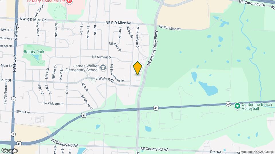 181 NE Adams Dairy Pkwy Map and Location Details