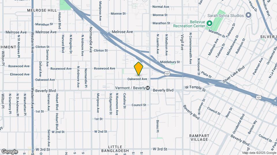 401 E Oakwood Ave Map and Location Details