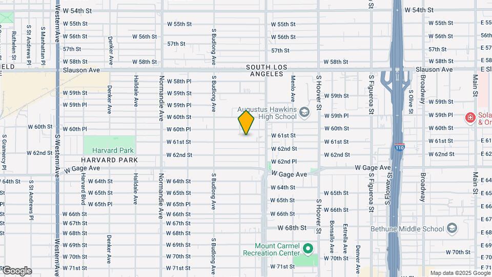 1049 W 61st St Map and Location Details