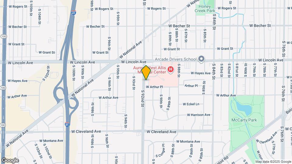 2400 S 92nd St Map and Location Details