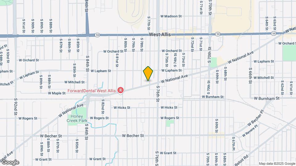 1653 S 77th St Map and Location Details