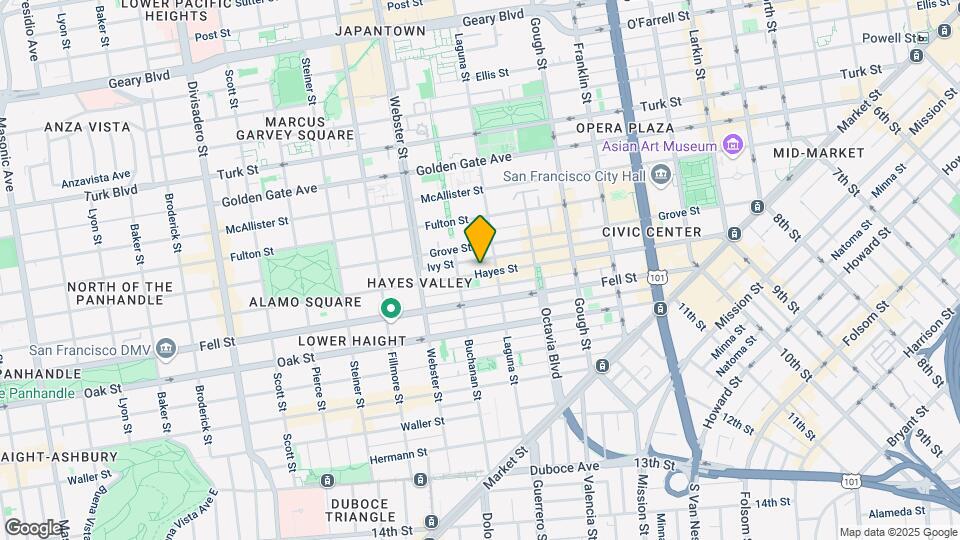 638 Hayes St-Unit -638 Map and Location Details