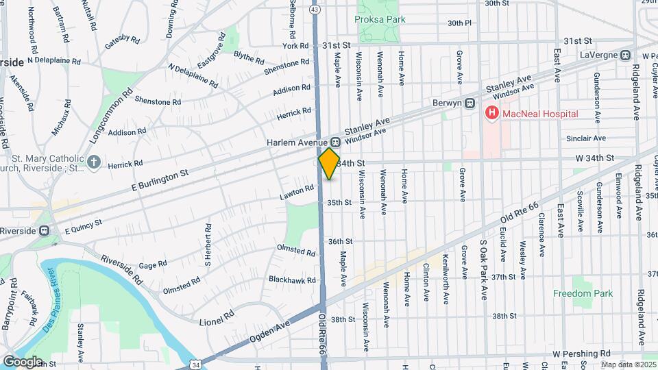 3419 Harlem Ave Mapa y Detalles de la Ubicación