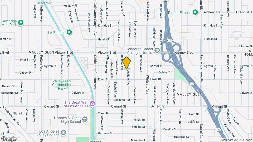 6237 Teesdale Ave Map and Location Details
